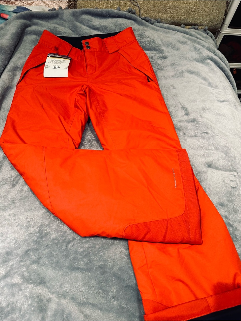 Columbia women’s Bright Orange Ski/Snow Pants